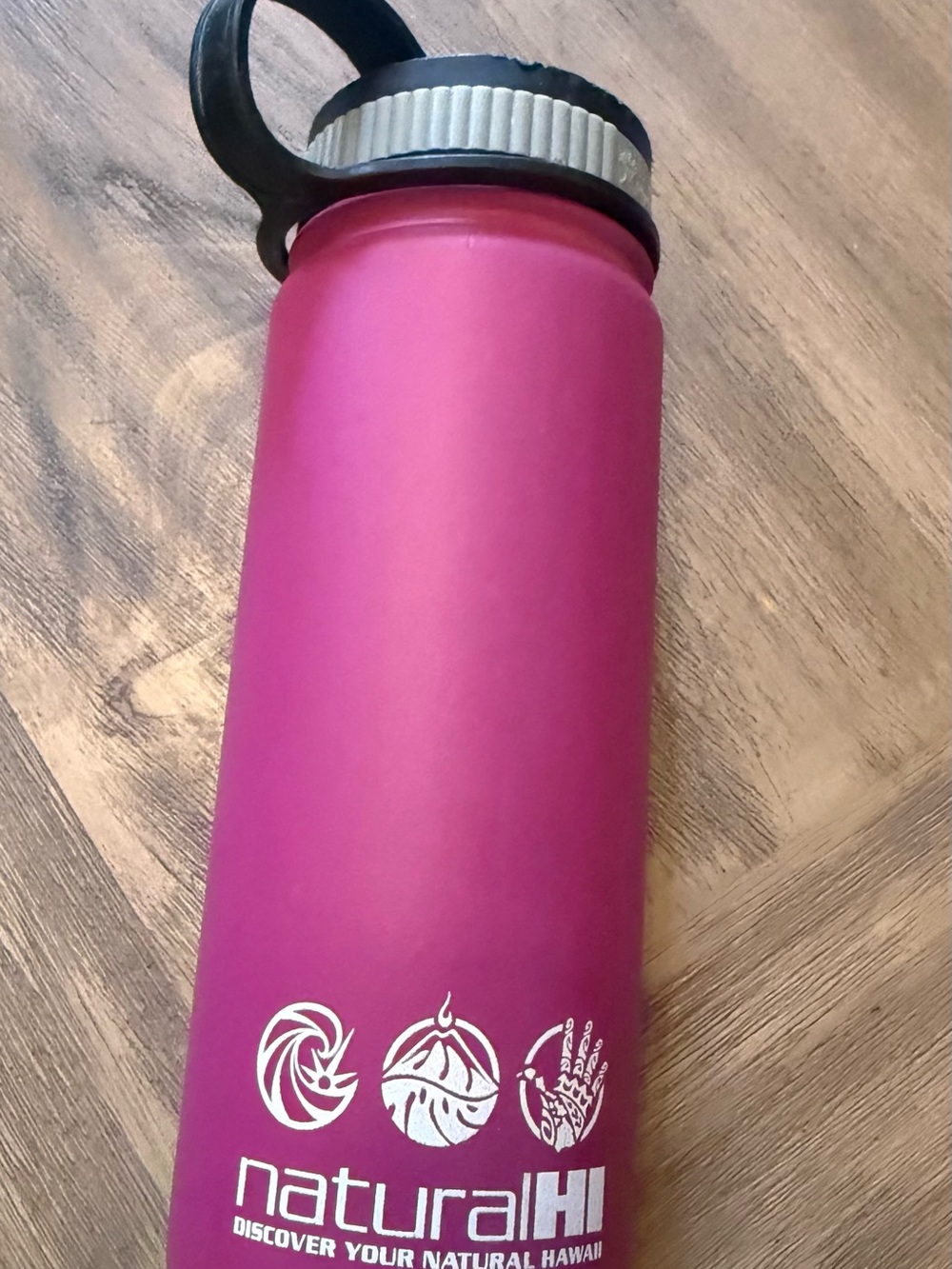 Natural HI Pink Stainless Water Bottle
